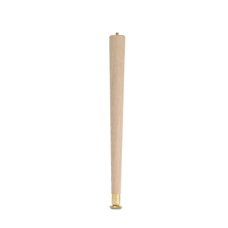 WADDELL TABLE LEG RND 3.5"" WOOD 2504